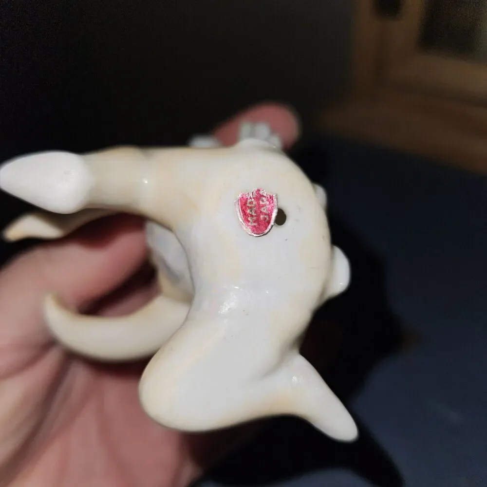 Vintage Angel Candle Hugger Japan‎ - Iridescent Porcelain Christmas Climber 3